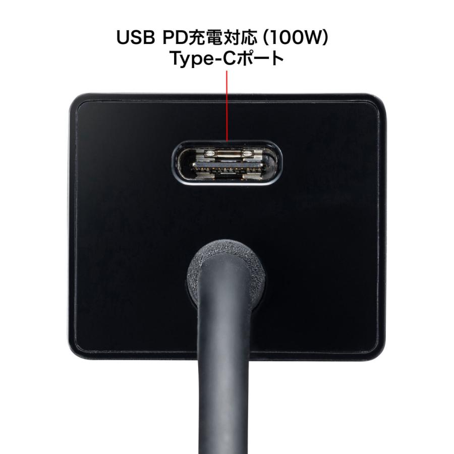 USB Type-Cハブ付き HDMI変換アダプタ SANWA SUPPLY (サンワサプライ) USB-3TCH34BK｜telaffy｜05