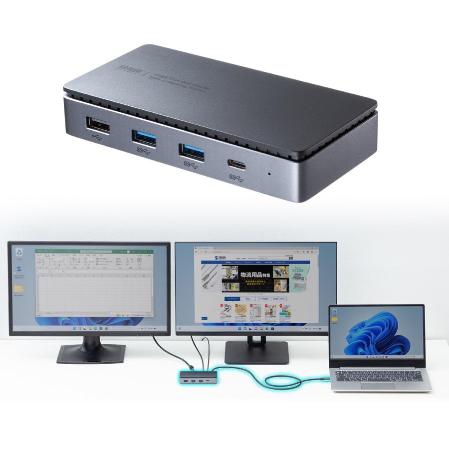 SANWA SUPPLY（サンワサプライ） USB Type-Cドッキングステーション