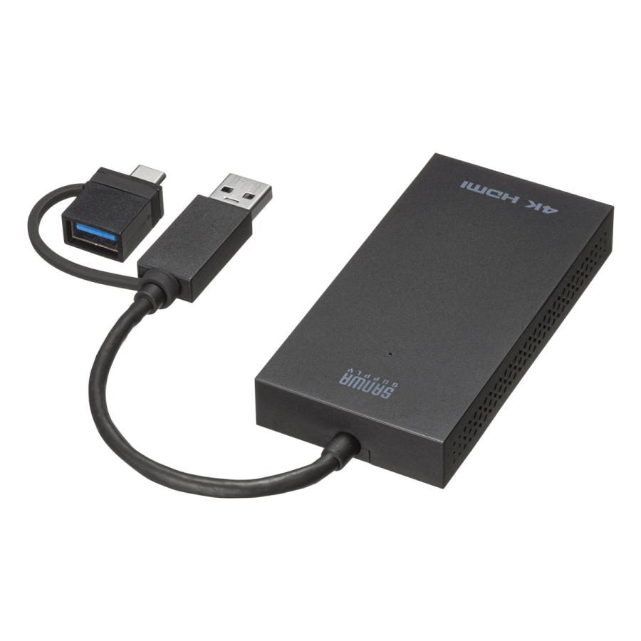 USBA/Type-C両対応HDMIディスプレイアダプタ(4K/30Hz対応) SANWA SUPPLY (サンワサプライ) USB-CVU3HD4｜telaffy｜10