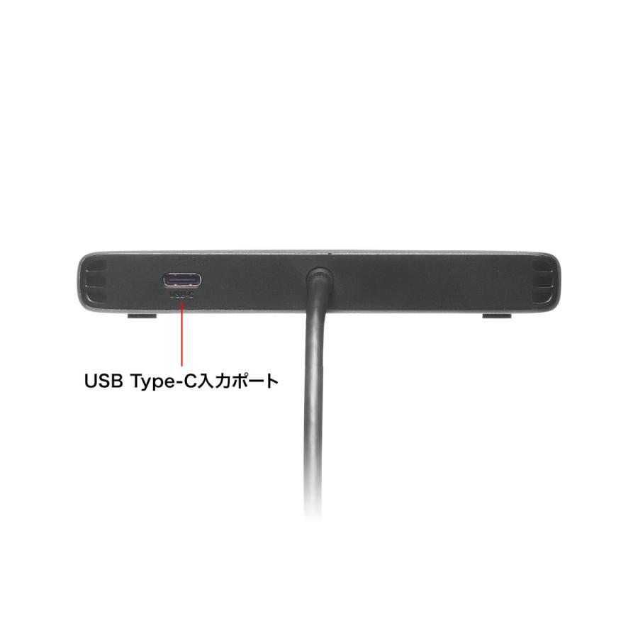 USB-HDMIディスプレイアダプタ(4K対応・4画面出力) SANWA SUPPLY (サンワサプライ) USB-CVU3HD7の画像
