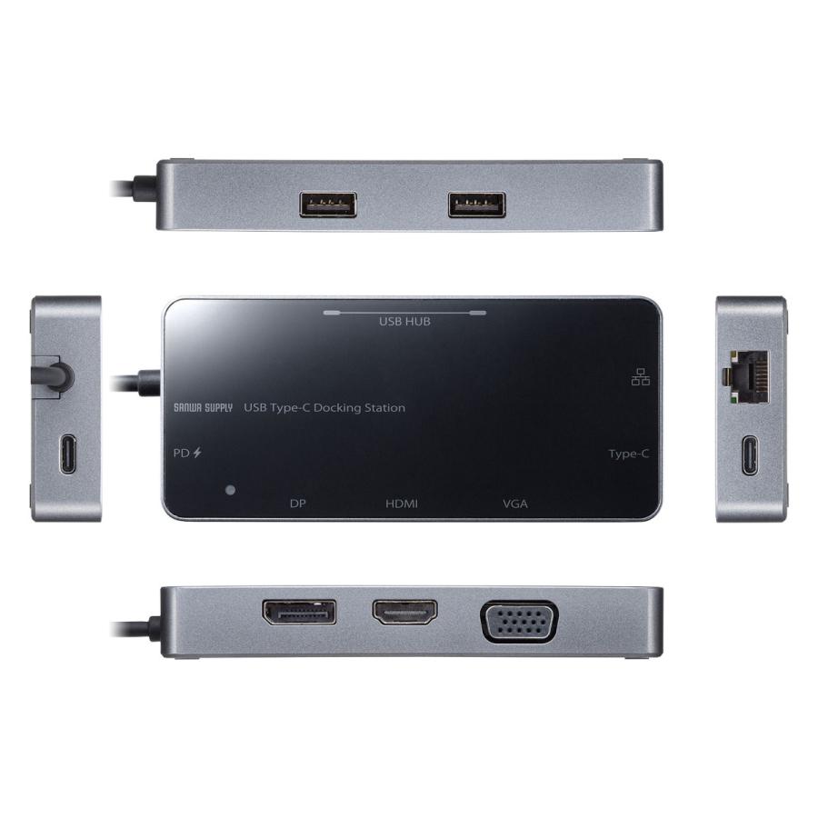 SANWA SUPPLY（サンワサプライ） USB Type-C ドッキングステーション