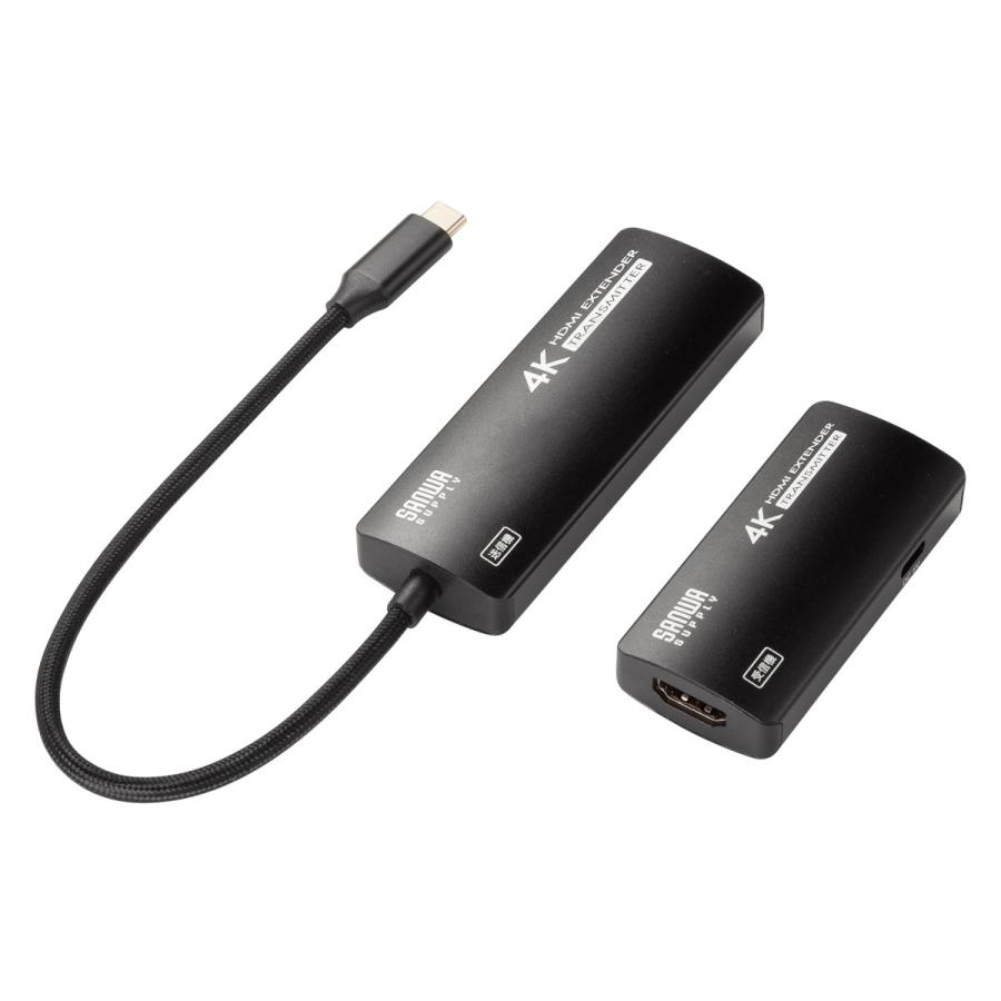 USB Type C-HDMI変換エクステンダー(4K対応) SANWA SUPPLY (サンワサプライ) VGA-EXHDC_12
