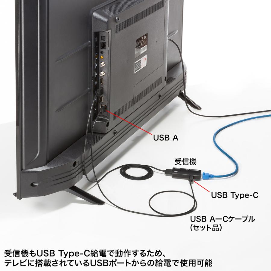 USB Type C-HDMI変換エクステンダー(4K対応) SANWA SUPPLY (サンワサプライ) VGA-EXHDC_8