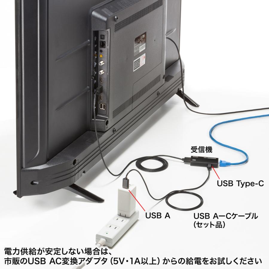 USB Type C-HDMI変換エクステンダー(4K対応) SANWA SUPPLY (サンワサプライ) VGA-EXHDC_9