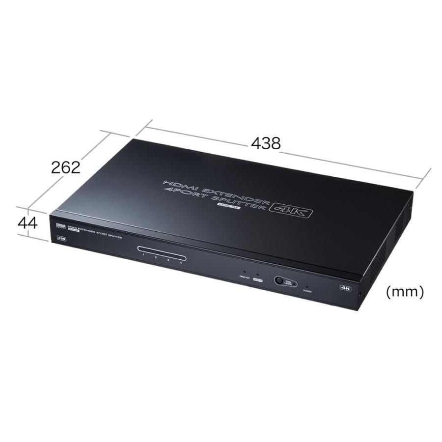 HDMIエクステンダー(送信機・4分配) SANWA SUPPLY (サンワサプライ) VGA-EXHDLTL4_11