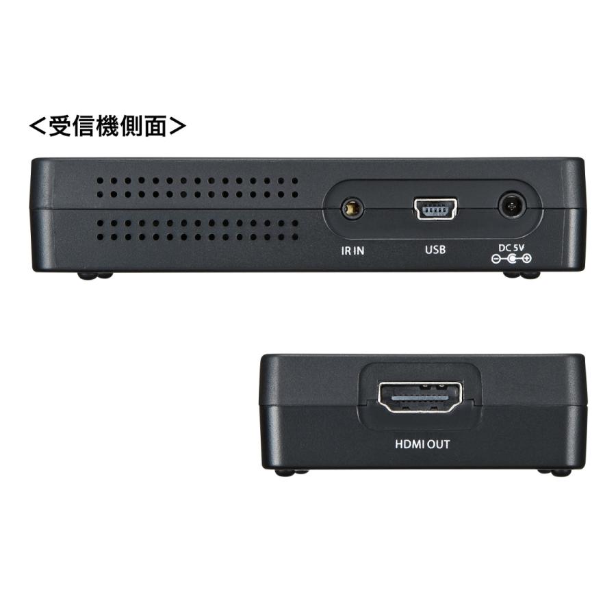 サンワサプライ HDMI無線エクステンダー2か所に出力　 VGA-EXWHD7N SANWA SUPPLY ワイヤレス分配HDMIエクステンダー(2分配