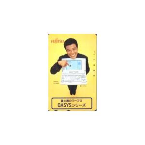 テレカ テレホンカード 舘ひろし 富士通OASYS T5004-0027 : カード
