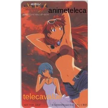 テレカ】 新世紀エヴァンゲリオン 2000年アニメイトカレンダーまつり
