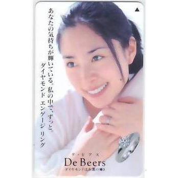 深津絵里 De Beers テレカ 1 IK135 未使用・Cランク : テレカバリュー