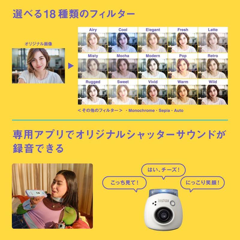 instax FUJIFILM インスタックス パル ジェムブラック 手のひらサイズ