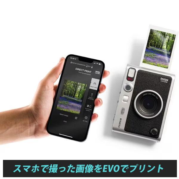 富士フイルム ハイブリッドインスタントカメラ EVO ブラック instax mini evo チェキ ギフト プレゼント 贈り物 エヴォ エボ フジフイルム FUJIFILM｜telemarche28｜03