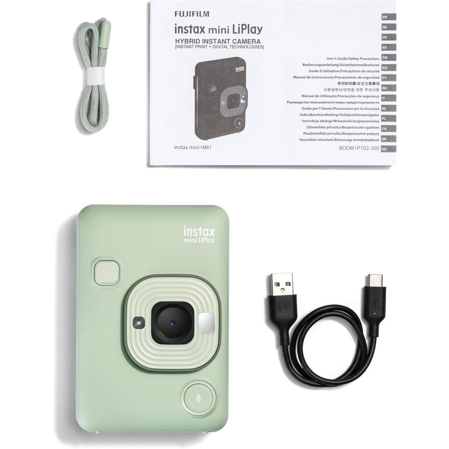 instax mini 富士フイルム チェキ LiPlay グリーン MATCHA GREEN