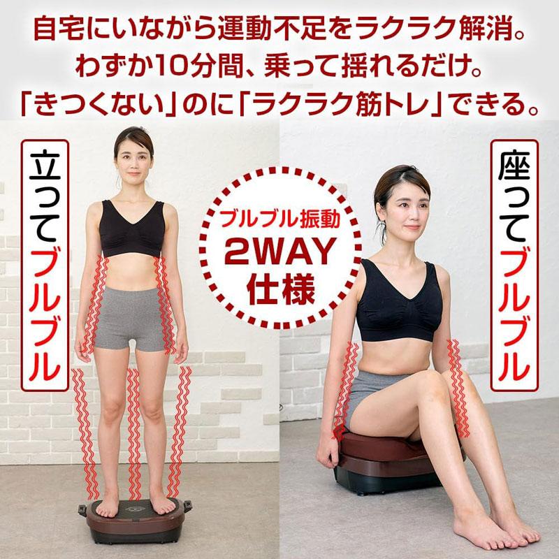 ブルブル振動マシン ライフフィット 2Wayトレーナー スマート Fit016 特典付き LIFE FIT ぶるぶる 乗るだけ エクササイズ ダイエット 筋トレ 2516_2