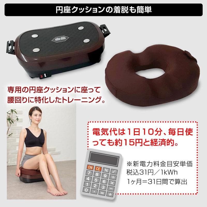 ブルブル振動マシン ライフフィット 2Wayトレーナー スマート Fit016 特典付き LIFE FIT ぶるぶる 乗るだけ エクササイズ ダイエット 筋トレ 2516_5