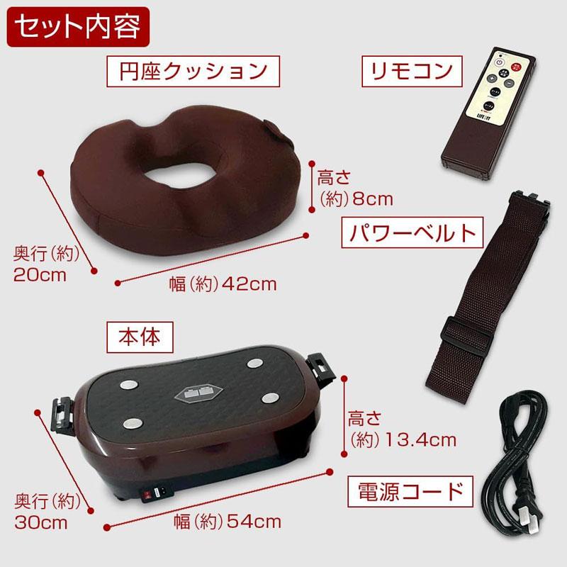 ブルブル振動マシン ライフフィット 2Wayトレーナー スマート Fit016 特典付き LIFE FIT ぶるぶる 乗るだけ エクササイズ ダイエット 筋トレ 2516_7