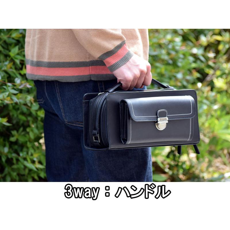 クラッチバッグ 本牛革 ショルダーバッグ メンズ レディース 3way