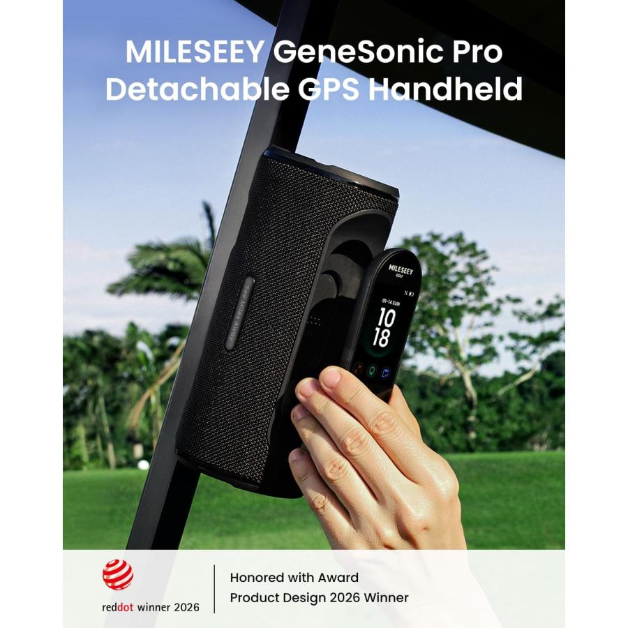 ゴルフ 距離計 Mileseey GeneSonic Pro GPS ハンドヘルド サウンド