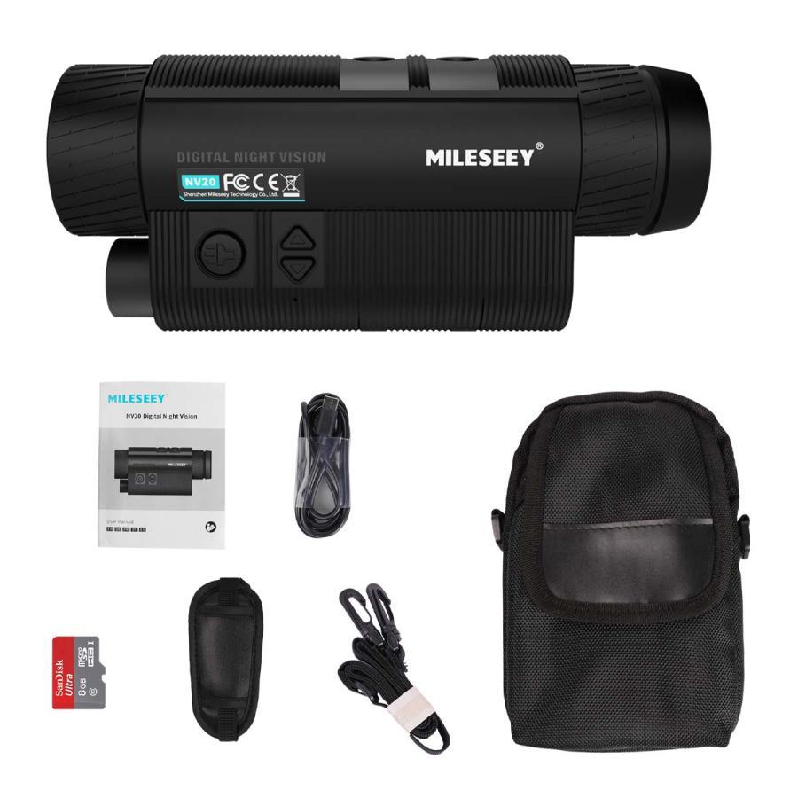Mileseey ナイトビジョン 単眼鏡 NV20 暗視スコープ 昼夜兼用 日本語