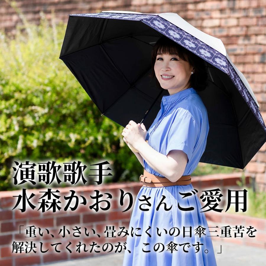 日傘 ひろがる木陰 晴雨兼用 マイシェードアンブレラ 水森かおりさんご