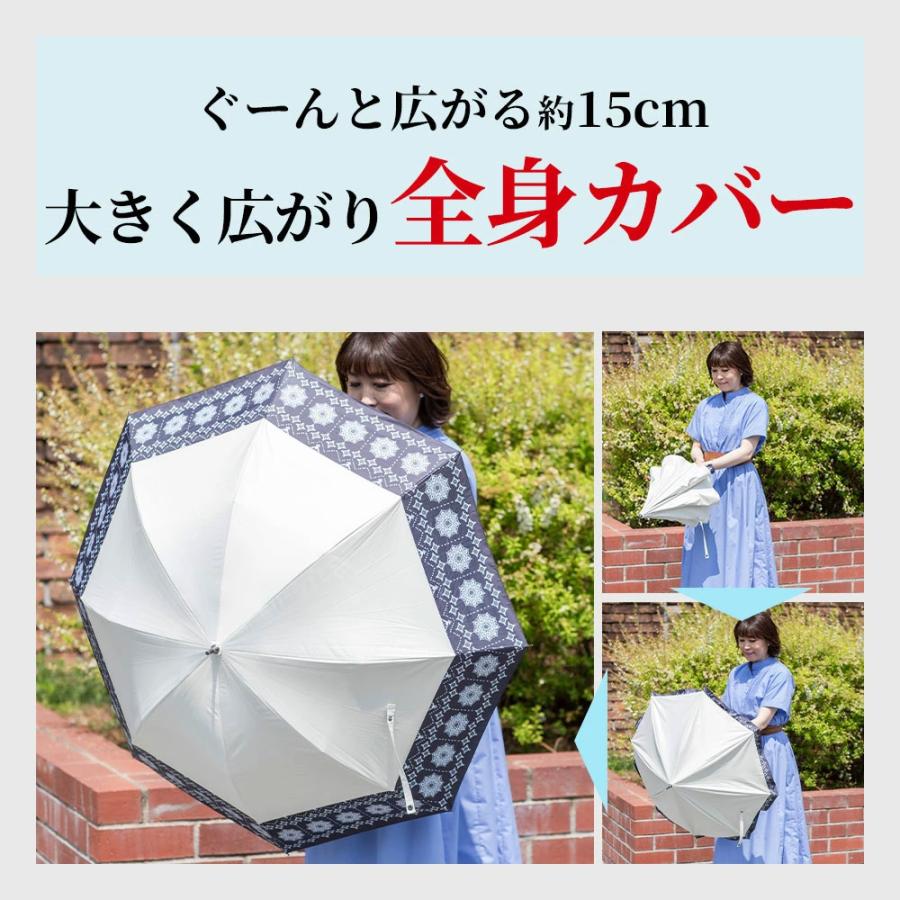 日傘 ひろがる木陰 晴雨兼用 マイシェードアンブレラ 水森かおりさんご