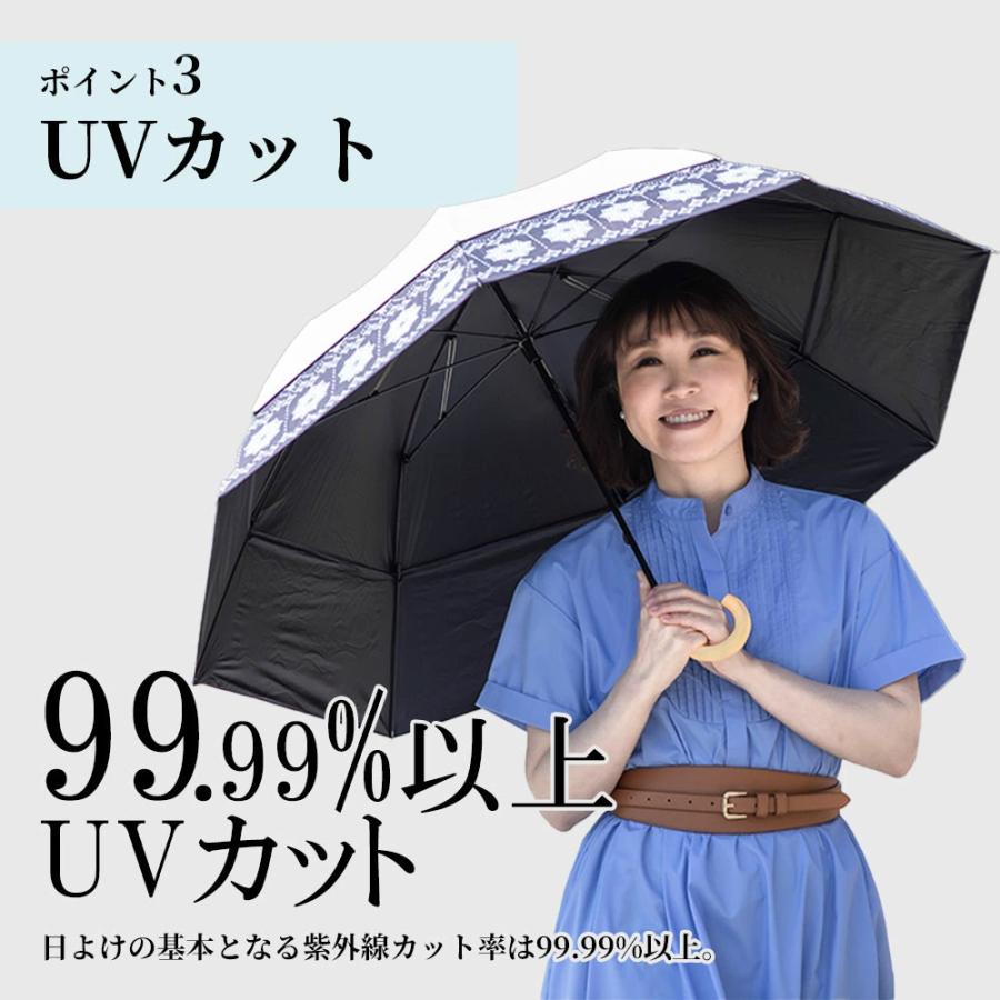 日傘 ひろがる木陰 晴雨兼用 マイシェードアンブレラ 水森かおりさんご