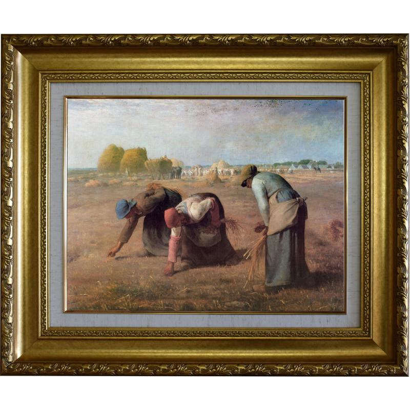 ミレー 落穂拾い 6号 複製名画 絵画 ジクレー レプリカ 美術品 額付き