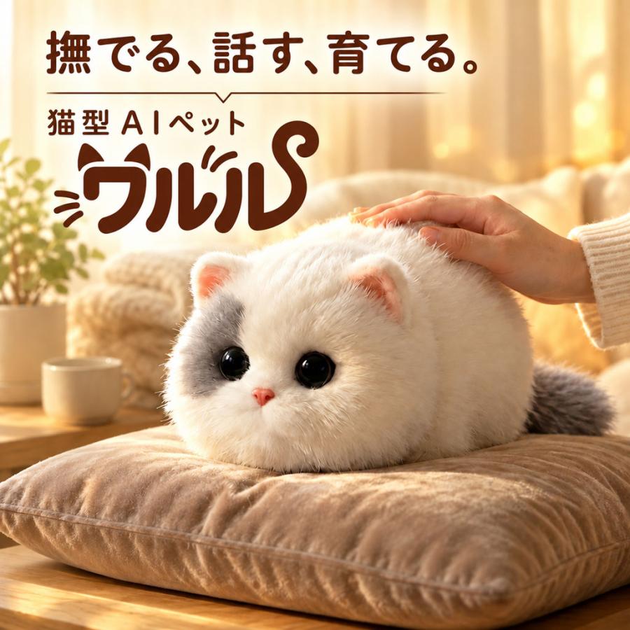 猫 AIペット ワルル walulu おしゃべり ChatGPT AIロボット 音声認識