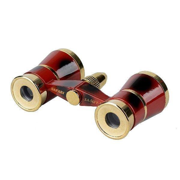 サファリ オペラグラス 双眼鏡 SAFARI 3倍 25mm口径 3X25 ワインレッド