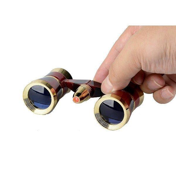 サファリ オペラグラス 双眼鏡 SAFARI 3倍 25mm口径 3X25 ワインレッド