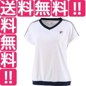 フィラ FILA ゲームシャツ(レディース) [サイズ：L] [カラー：ホワイト] #VL7502-01 その他テニスウエア