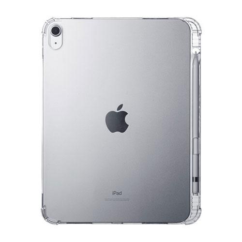 サンワサプライ 第10世代iPad 10.9インチ用ペン収納ポケット付きクリアカバー PDA-IPAD1918CL｜telj｜05