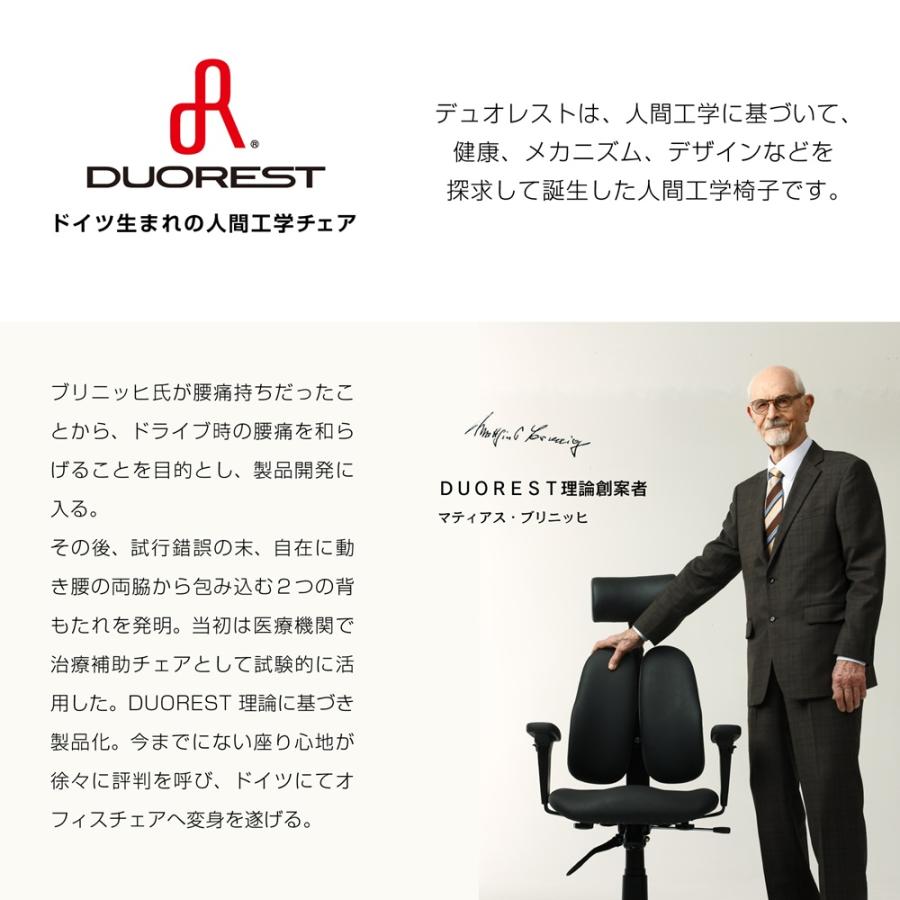 デュオレスト（DUOREST） オフィスチェア NEXT4 ブラック 肘付き 腰へ