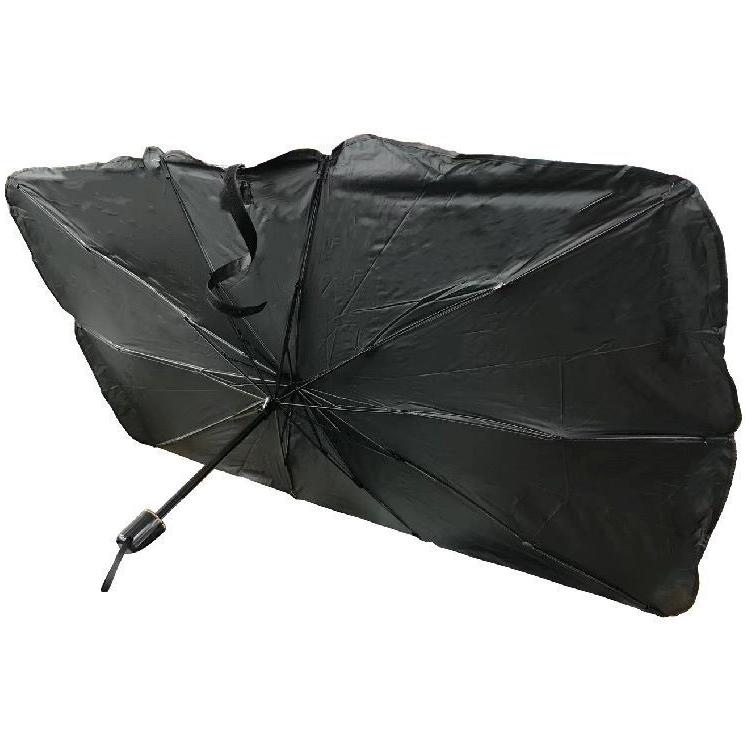 折りたたみ傘式サンシェード Lサイズ 約76×137cm ダッシュボードに収まる カーサンシェード HDL-1279｜telj｜02