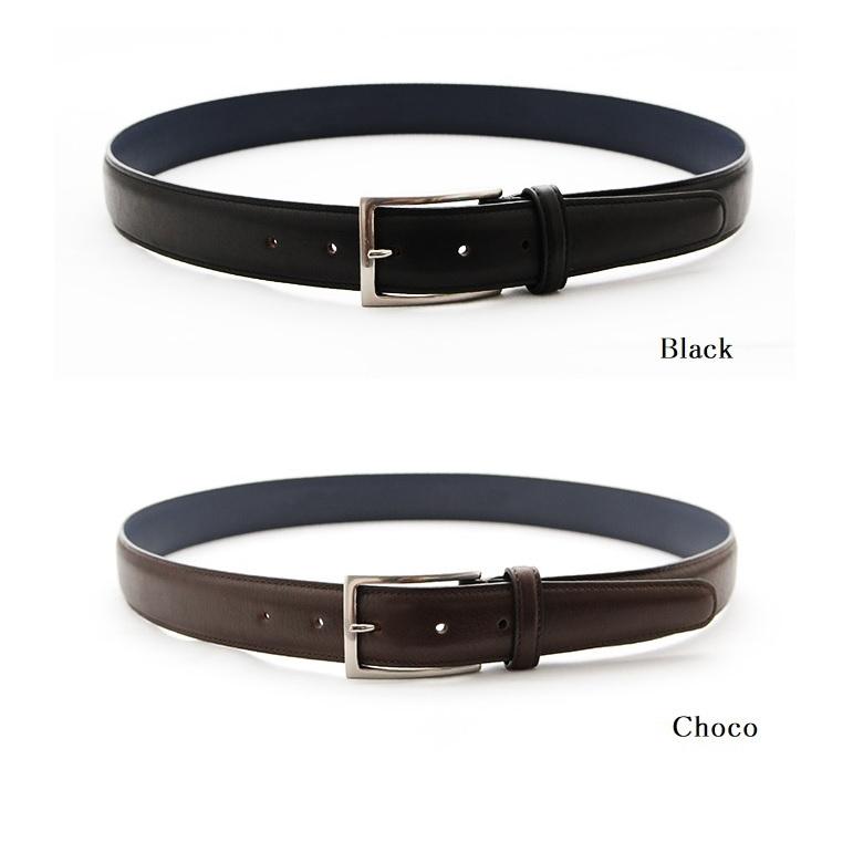 ベルト レザー ベルト 日本製 おしゃれ 贈り物 父の日 メンズ プレゼント 金属バックル KNOT KNA-1001 Black 黒 ブラック Choco ダークブラウン attireシリーズ