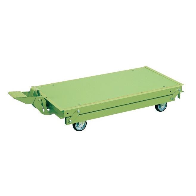 サカエ 作業台オプションペダル昇降台車　KTW-187DPS / 適応サイズ：1800×750(800)mm用【代金引換対象外】【配送時間指定不可】【