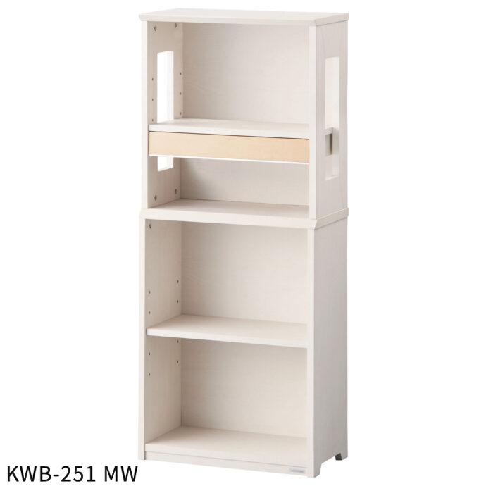 コイズミ WISE 55cmローシェルフ KWB-251 MW色 KWB-651 BW色 ラック 棚 収納 デスクジョイント機能あり コイズミファニテック KOIZUMI ワイズ お客様組立品_2