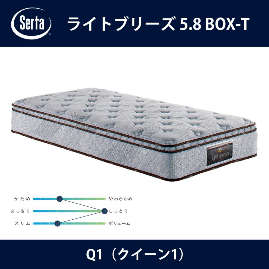 Serta（サータ） マットレス ライトブリーズ 5.8 BOX-T Q1（クイーン1