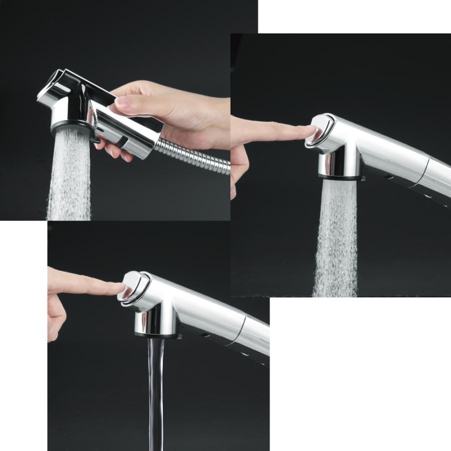 水生活製作所 浄水器兼用シングルレバー式シャワー付混合水栓 浄水器