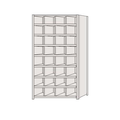 サカエ SAKAE / 区分棚　フラットタイプ　NCAM111-408【代金引換対象外】【配送時間指定不可】【サカエの大型商品は車上渡しです】個人宅配送不可