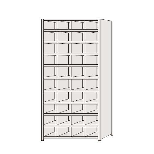 サカエ SAKAE / 区分棚　フラットタイプ　NCAM111-410【代金引換対象外】【配送時間指定不可】【サカエの大型商品は車上渡しです】個人宅配送不可