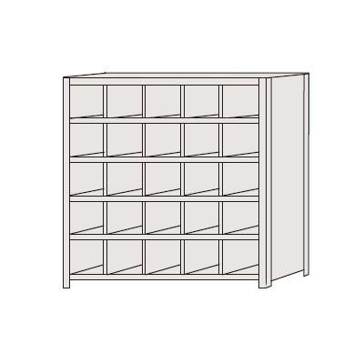 サカエ SAKAE / 区分棚　フラットタイプ　NCAM711-505【代金引換対象外】【配送時間指定不可】【サカエの大型商品は車上渡しです】個人宅配送不可