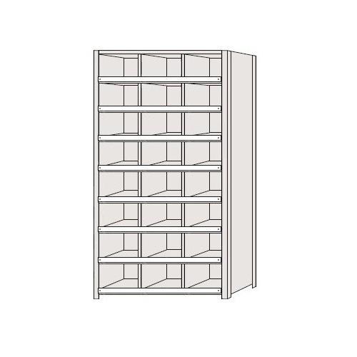 サカエ SAKAE / 区分棚　コボレ止め付タイプ　NCCM111-308【代金引換対象外】【配送時間指定不可】【サカエの大型商品は車上渡しです】個人宅配送不可