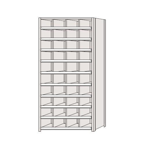 サカエ SAKAE / 区分棚　コボレ止め付タイプ　NCCM111-410【代金引換対象外】【配送時間指定不可】【サカエの大型商品は車上渡しです】個人宅配送不可