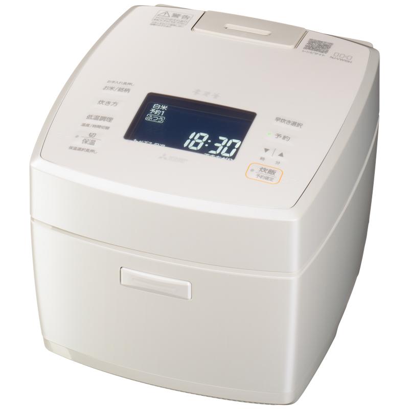本炭釜 三菱電機 NJ-VW10H-W 0.5〜5.5合炊き 白真珠 三菱ジャー炊飯器