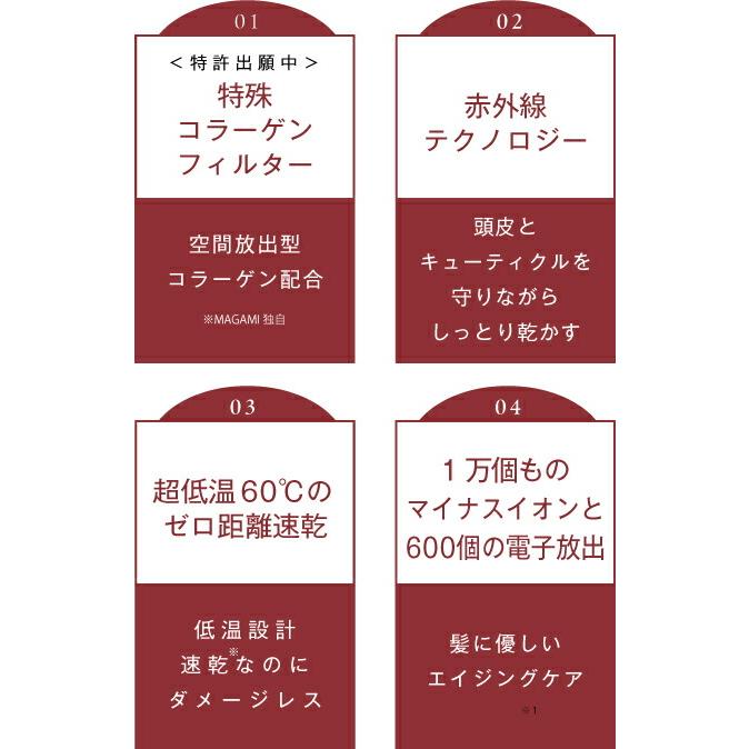 ヘアドライヤー MAGAMI マガミ OS-0206 ヘア フェイス スキンケアにも