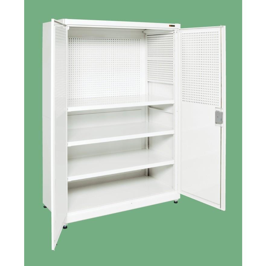 サカエ パンチング保管庫　PNH-1263PW / 耐荷重：250Kg / W1200×D640×H1800ｍｍ【代金引換対象外】【配送時間指定不可】