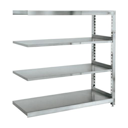 サカエ SAKAE ステンレスＲＫラック（ＳＵＳ４３０・２００ｋｇ／段・連結）　ＲＫ−８７５４ＲＳＵ４ 代引・個人宅配送・時間指定不可 車上渡限定(92558円)