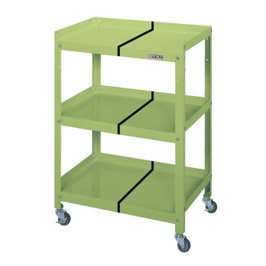 サカエ スペシャルワゴン（棚板前面開放型）　SPY-03C / 耐荷重：100kg / W600×D400×H880ｍｍ【配送時間指