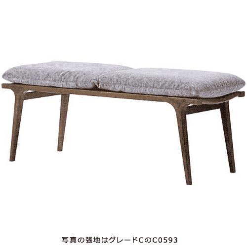 天童木工 DAN ベンチ T-3241WB-AG 張地グレード：C ホワイトビーチ(AG色)『受注生産のため約１か月〜』『代引対象外』