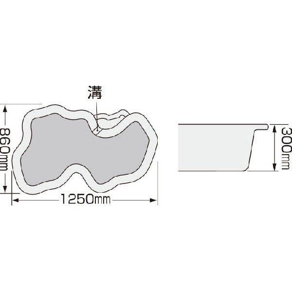 タカラ工業 みかげ調プラ池 S150 庭園埋設型『法人宛送料無料(車上渡し 